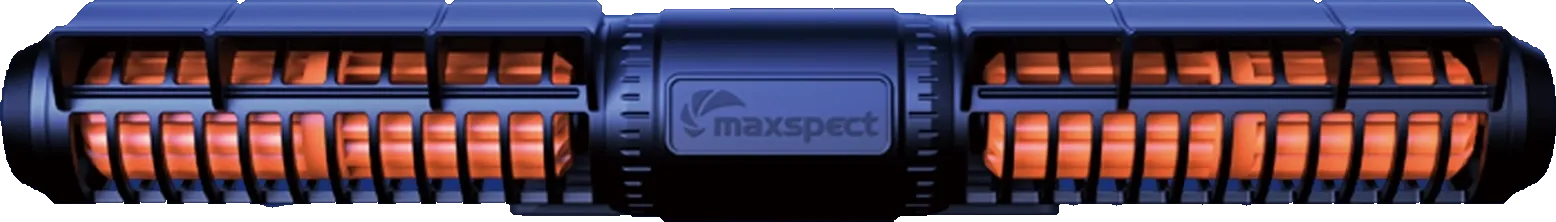 Maxspect MJ-GF308 Gyre flow pump, showing the full-width cross-flow rotor